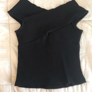 NWOT Crossover Off the Shoulder Top